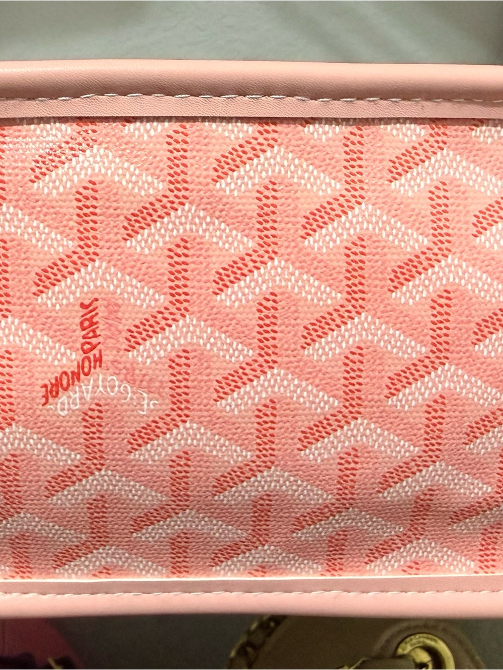 Pink Patterned ReversibleTote with Matching Pouch - Picture 3 of 3